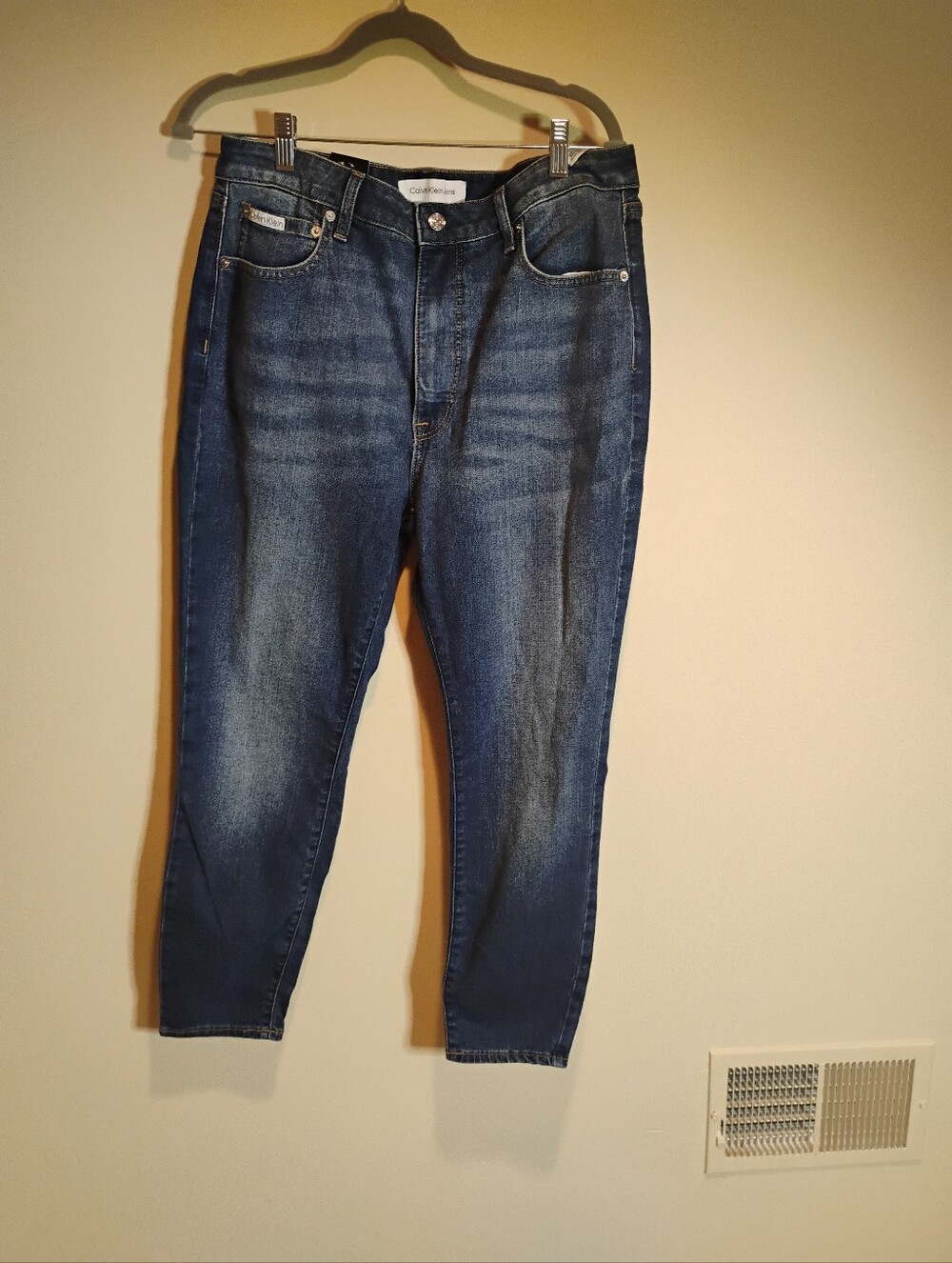 Calvin Klein Women’s Mid Wash Storm Blue Skinny Jeans  Size 16/33 27L
